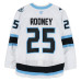 Kevin Rooney Utah Mammoth Fanatics Authentic -Issued #25 White Authentic Pro Jersey from the 2026 Stanley Cup Playoffs
