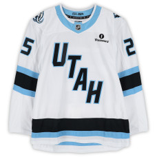 Kevin Rooney Utah Mammoth Fanatics Authentic -Issued #25 White Authentic Pro Jersey from the 2026 Stanley Cup Playoffs Kevin Rooney Utah Mammoth Fanatics Authentic -Issued #25 White Authentic Pro Jersey from the 2026 Stanley Cup Playoffs