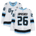 Dmitry Simashev Utah Mammoth Fanatics Authentic -Issued #26 White Authentic Pro Jersey from the 2026 Stanley Cup Playoffs