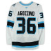 Игровая джерси Andrew Agozzino Utah Mammoth Fanatics Authentic #36 White Set 1 from the 2025-26 NHL Season