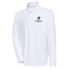 Carolina Hurricanes Antigua White 2026 Stanley Cup Champions Statement Quarter-Zip Pullover