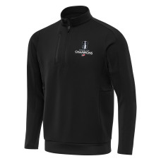 Carolina Hurricanes Antigua Black 2026 Stanley Cup Champions Genesis Quarter-Zip Pullover