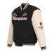 Женская Куртка Carolina Hurricanes JH Design Black/Cream 2026 Stanley Cup Champions Reversible Wool Full-Zip