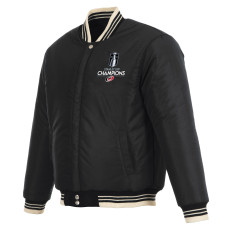 Женская Куртка Carolina Hurricanes JH Design Black/Cream 2026 Stanley Cup Champions Reversible Wool Full-Zip Женская Куртка Carolina Hurricanes JH Design Black/Cream 2026 Stanley Cup Champions Reversible Wool Full-Zip