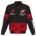 Куртка Carolina Hurricanes JH Design Black 2026 Stanley Cup Champions Twill Full-Zip