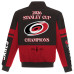 Куртка Carolina Hurricanes JH Design Black 2026 Stanley Cup Champions Twill Full-Zip