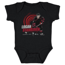 Детская Carolina Hurricanes Logan Stankoven 500 Level Black Bodysuit