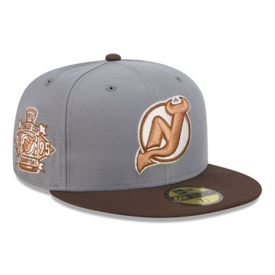 Джерси New Devils New Era Charcoal/Brown Wood Tones 59FIFTY Fitted Hat