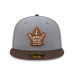 Бейсболка Toronto Maple Leafs New Era Wood Tones 59FIFTY - Charcoal/Brown
