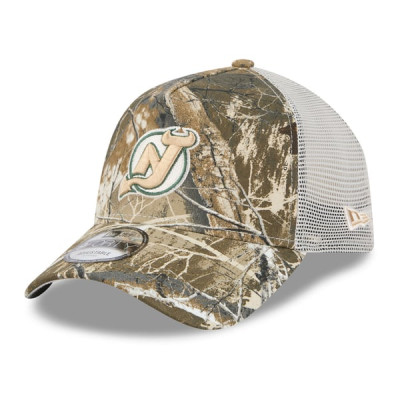 Джерси New Devils New Era Camo Real Tree A-Frame 9FORTY Adjustable Trucker Hat