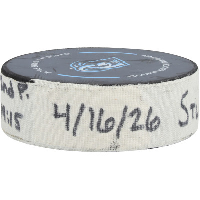 Шайба с игры Lawson Crouse Utah Mammoth Fanatics Authentic from April 16, 2026 vs. St. Louis Blues