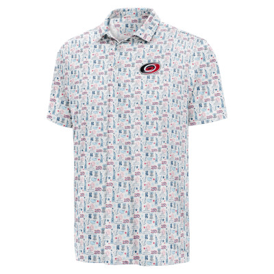Поло Carolina Hurricanes Antigua White Freedom 250 Desert Dry