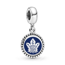 Toronto Maple Leafs Pandora Modern Color Dangle Charm Toronto Maple Leafs Pandora Modern Color Dangle Charm