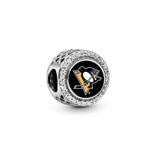 Pittsburgh Penguins Pandora Color Button Charm Pittsburgh Penguins Pandora Color Button Charm
