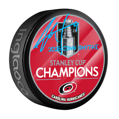 Шайба Jordan Staal Carolina Hurricanes Autographed Fanatics Authentic 2026 Stanley Cup Champions with 2026 Conn Smythe' Inscription