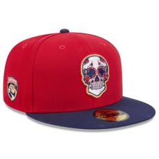 Бейсболка Florida Panthers New Era Red/Navy Dia De Los Muertos 59FIFTY Бейсболка Florida Panthers New Era Red/Navy Dia De Los Muertos 59FIFTY