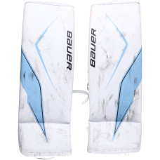 Vitek Vanecek Utah Mammoth Fanatics Authentic Game-Used White Bauer Goalie Pads from the 2025-26 NHL Season - NF70454611-12