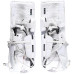 Vitek Vanecek Utah Mammoth Fanatics Authentic Game-Used White Bauer Goalie Pads from the 2025-26 NHL Season - NF70454611-12