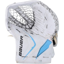 Vitek Vanecek Utah Mammoth Fanatics Authentic Game-Used White Bauer Goalie Glove from the 2025-26 NHL Season - NF70454614