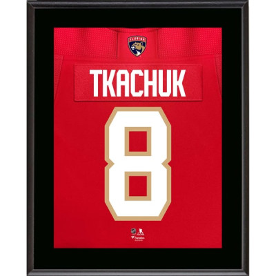 Плакетка Brady Tkachuk Florida Panthers Fanatics Authentic 10.5" x 13" Jersey Number Sublimated