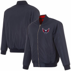 Куртка Washington Capitals JH Design Navy Full-Zip Reversible Flight