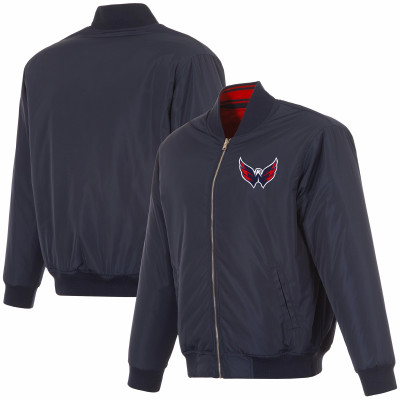 Куртка Washington Capitals JH Design Navy Full-Zip Reversible Flight