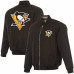 Куртка Pittsburgh Penguins JH Design Black Full-Zip Reversible Flight
