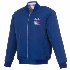 Куртка New York Rangers JH Design Blue Full-Zip Reversible Flight