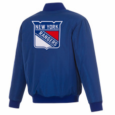 Куртка New York Rangers JH Design Blue Full-Zip Reversible Flight