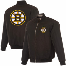 Куртка Boston Bruins JH Design Black Full-Zip Reversible Flight Куртка Boston Bruins JH Design Black Full-Zip Reversible Flight