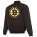 Куртка Boston Bruins JH Design Black Full-Zip Reversible Flight