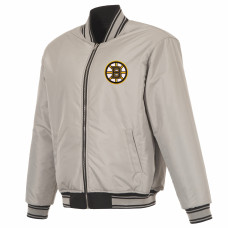 Куртка Boston Bruins JH Design Black Full-Zip Reversible Flight Куртка Boston Bruins JH Design Black Full-Zip Reversible Flight