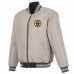 Куртка Boston Bruins JH Design Black Full-Zip Reversible Flight
