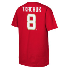 Детская футболка Florida Panthers Brady Tkachuk Outerstuff Red Flat Name & Number