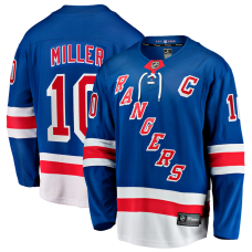 Джерси New York Rangers JT Miller Fanatics Blue Home Captain's Patch Breakaway