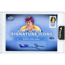 Карточка Bobby Orr Boston Bruins Autographed 2011 Upper Deck Authentic Industry Summit Signature Icons #LV-BO #5/15 Карточка Bobby Orr Boston Bruins Autographed 2011 Upper Deck Authentic Industry Summit Signature Icons #LV-BO #5/15