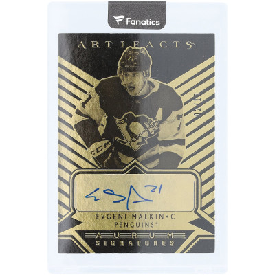 Карточка Evgeni Malkin Pittsburgh Penguins Autographed 2019-20 Upper Deck Artifacts Aurum Signatures #AS-EM #2/13