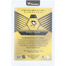 Карточка Evgeni Malkin Pittsburgh Penguins Autographed 2019-20 Upper Deck Artifacts Aurum Signatures #AS-EM #2/13
