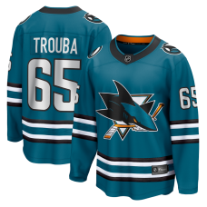 Джерси San Jose Sharks Jacob Trouba Fanatics Teal Home Breakaway