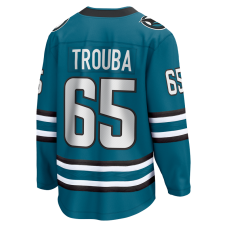 Джерси San Jose Sharks Jacob Trouba Fanatics Teal Home Breakaway