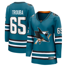 Женская джерси San Jose Sharks Jacob Trouba Fanatics Teal Home Breakaway