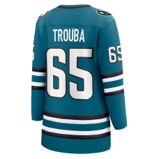 Женская джерси San Jose Sharks Jacob Trouba Fanatics Teal Home Breakaway