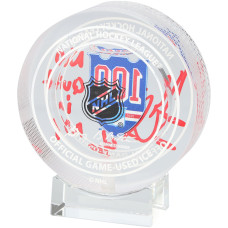 Шайба Henrik Lundqvist New York Rangers Autographed Fanatics Authentic 100th Anniversary Crystal with 'No Quit in NY' Inscription - Filled with Ice from the 2025-26 Season - Limited Edition of 10 Шайба Henrik Lundqvist New York Rangers Autographed Fanatics Authentic 100th Anniversary Crystal with 'No Quit in NY' Inscription - Filled with Ice from the 2025-26 Season - Limited Edition of 10