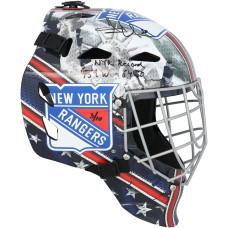 Henrik Lundqvist New York Rangers Autographed Fanatics Authentic Replica Goalie Mask with 'NYR Record 459W-64SO' Inscription - Limited Edition of 10 Henrik Lundqvist New York Rangers Autographed Fanatics Authentic Replica Goalie Mask with 'NYR Record 459W-64SO' Inscription - Limited Edition of 10