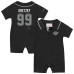 для малыша Los Angeles Kings Wayne Gretzky Mitchell & Ness Black Retro Roots Rugby Romper для малыша Los Angeles Kings Wayne Gretzky Mitchell & Ness Black Retro Roots Rugby Romper