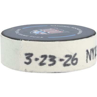 Шайба с игры Conor Sheary New York Rangers Fanatics Authentic from March 23, 2026 vs. Ottawa Senators