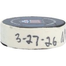 Шайба с игры J.T. Miller New York Rangers Fanatics Authentic from March 27, 2026 vs. Chicago Blackhawks Шайба с игры J.T. Miller New York Rangers Fanatics Authentic from March 27, 2026 vs. Chicago Blackhawks