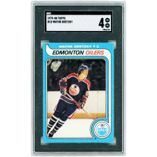 Карточка Wayne Gretzky Edmonton Oilers 1979-80 Topps #18 SGC Authenticated 4