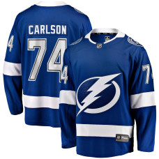 Джерси Tampa Bay Lightning John Carlson Fanatics Blue Home Breakaway