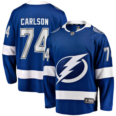 Джерси Tampa Bay Lightning John Carlson Fanatics Blue Home Breakaway